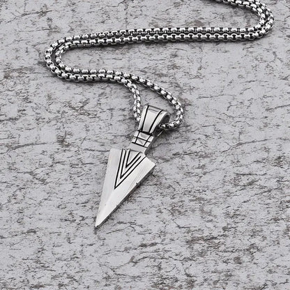 Long Chain Necklace Mens Alloy Necklaces Fashion Jewelry Gold Black Silver Color Pendant