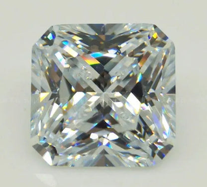 White Sapphire 6x6mm 1.72ct Cushion Faceted Cut Shape AAAAA VVS Loose Gemstone