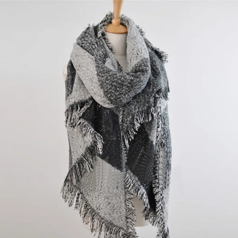 2023 Winter Spring Women'S Scarf Warm Wool Cashmere Stole Scarves Vintage Scarf Elegant Scarf Shawl