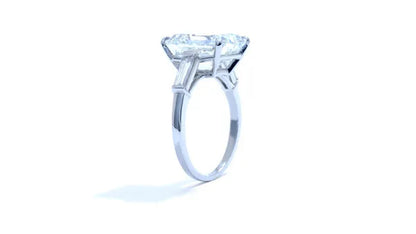 emerald cut diamond engagement ring