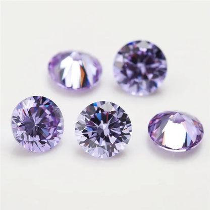 Moissanite 4 colors 5-12MM round high quality cut bare diamond gemstone DIY jewelry making