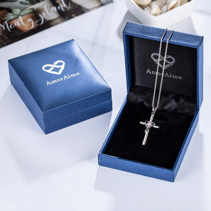 925 Sterling Silver Cross Necklace for Women Teen Girls 14K Gold Plated or Rose Gold Birthstone Necklaces for Teen Girls Gifts for Mother'S Day, Birthday or Anniversary