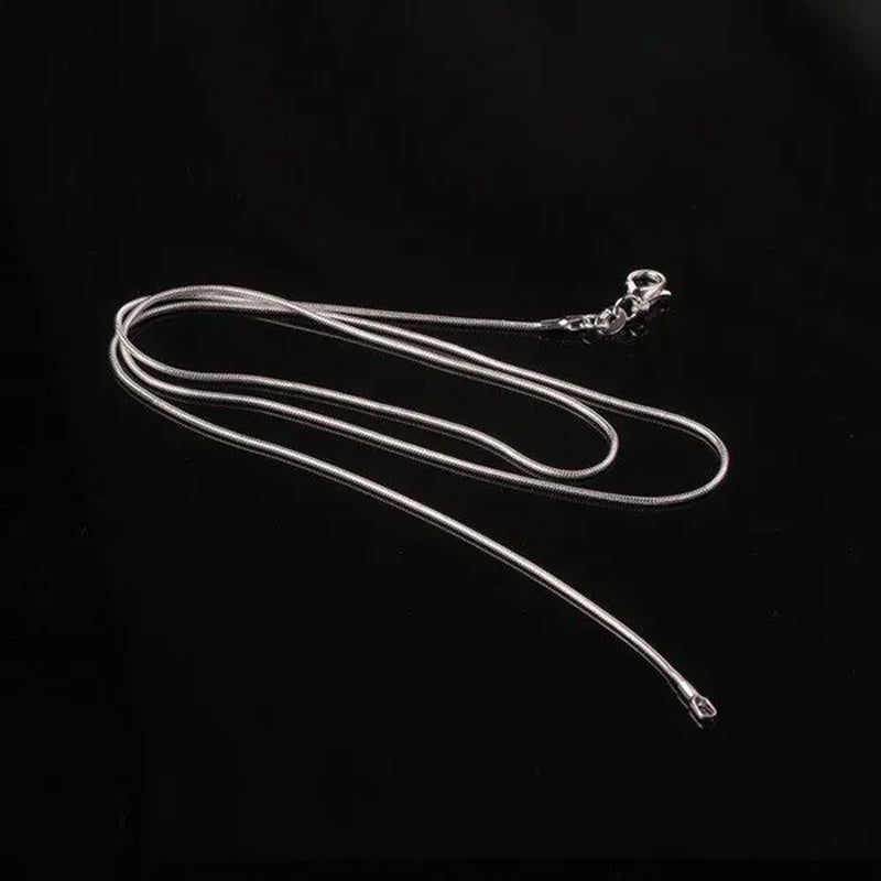 Wholesale Price  High Quality 10pcs/lot Snake Chain Necklaces Pendant 925 Sterling Silver Women Men Wedding Engagement Classic Jewelry Fashion Party Gift