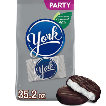 Dark Chocolate Peppermint Patties, Candy Party Pack, 35.2 Oz