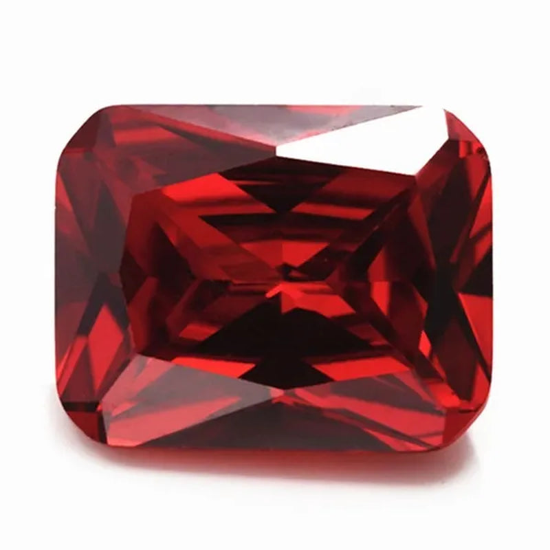 Unheated 10.00 Cts Natural Mined 10mmx12mm Sri-Lanka Ruby Emerald Rectangle Cut VVS Gem