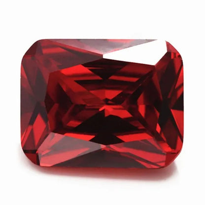 Unheated 10.00 Cts Natural Mined 10mmx12mm Sri-Lanka Ruby Emerald Rectangle Cut VVS Gem