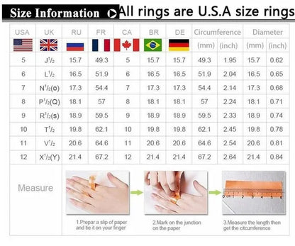 Two Rings Couple Rings Forever Love 316L Stainless Steel Men's Ring 10kt White Gold Filled Princess cut 1ct Sapphire Women's Wedding Ring Sets