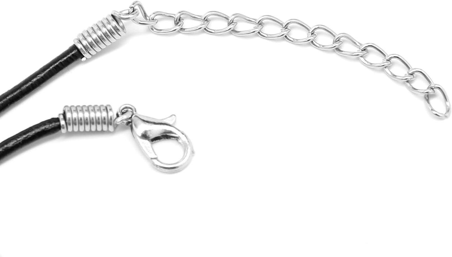 Pewter Celtic Cross Irish Scottish Wales Pendant on Leather Necklace