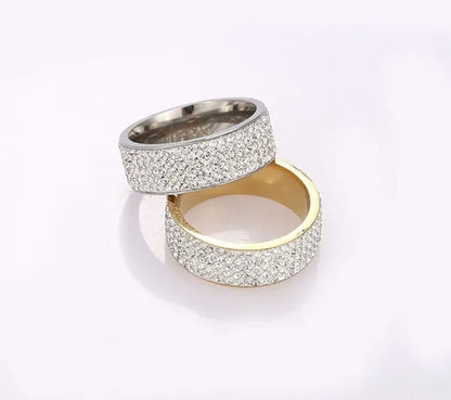 Vojo Hot Sale White Sapphire Diamond Wedding Band Rings Engagement Anniversary Party Jewelry gift