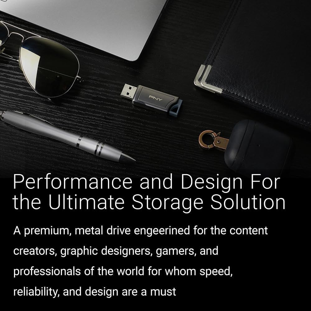 1TB PRO Elite V2 USB 3.2 Gen 2 Flash Drive – 600Mb/S, Gunmetal