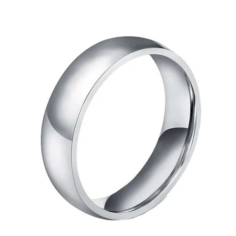 925 Sterling Silver Rings for Women and Men Simple Ring Smooth High Polishing Wedding Band Ring for Lovers Couples