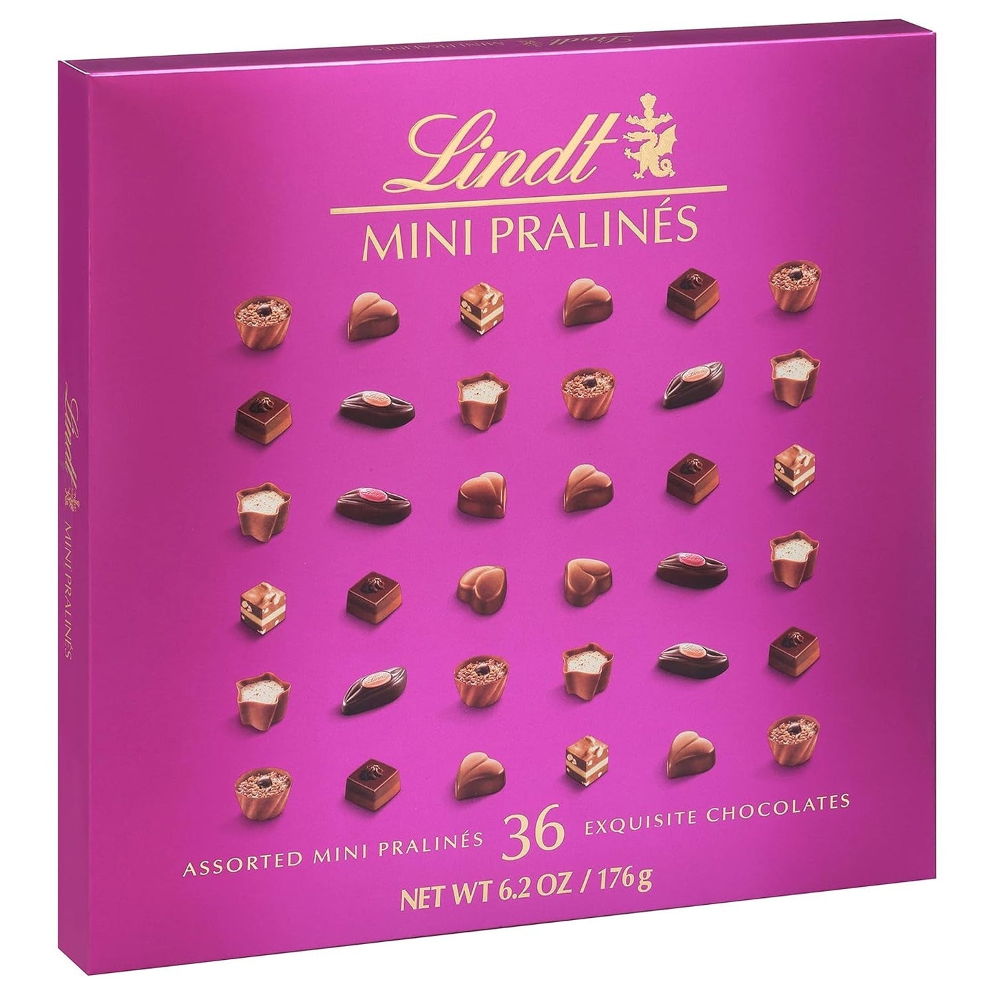 Mini Pralines, Assorted Chocolate Pralines with Premium Filling, Easter Chocolate Candy, 6.2 Oz Gift Box