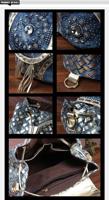 Fashion Multifuction Handbag Backpack Designer Shoulder Bag Diamond Tassel Women Mini Shoulder Bags Ladies Tote Bag