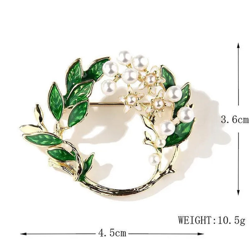 Stylish simple corsage dripping enamel alloy gardenia brooch Pin women's pin accessories