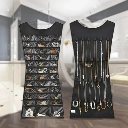 New Jewelry Large Hanging Storage Bag Jewelry Holder Necklace Bracelet Earring Ring Organizer Bag