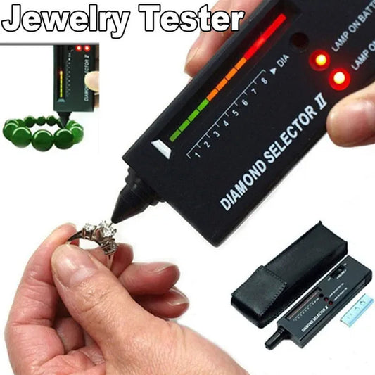 1PC LED Diamond Indicator Test Pen Diamond Tester Gemstone Gem Selector Jewelry Watcher Tool (Without Battery)
