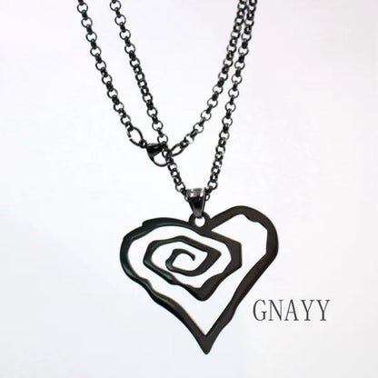 Black Marilyn Manson Heart ROSE Charm NEW MM Rose TOP round Chain 18-36Inch Necklace