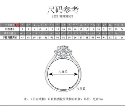 New Fashion Brilliant Round Cut Ruby Moissanite Ring 14K White Gold Plated Anti-tarnish Elegant Engagement Wedding Ring for Lover Precise Size 5-12