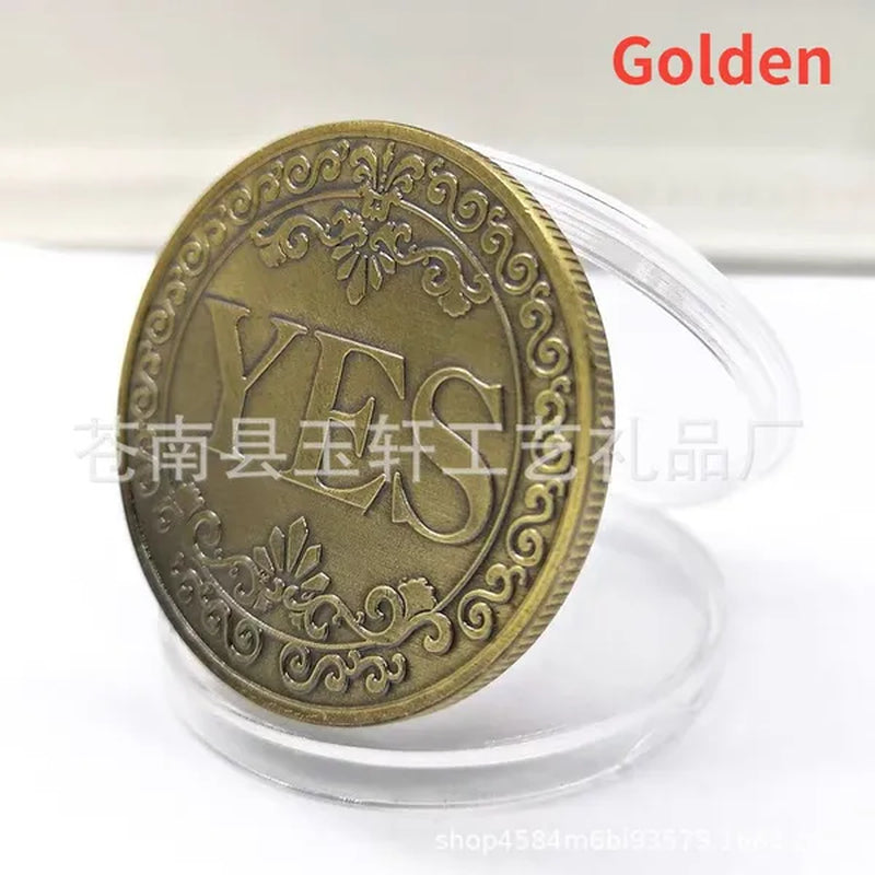 3D Embossed YES NO Decision Lucky Coin Collection Coins