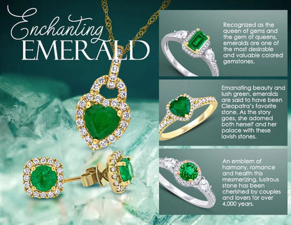 Women'S 1/10 CT Created Emerald 1/10 CT T.W. Diamond Sterling Silver Infinity Symbol Ring