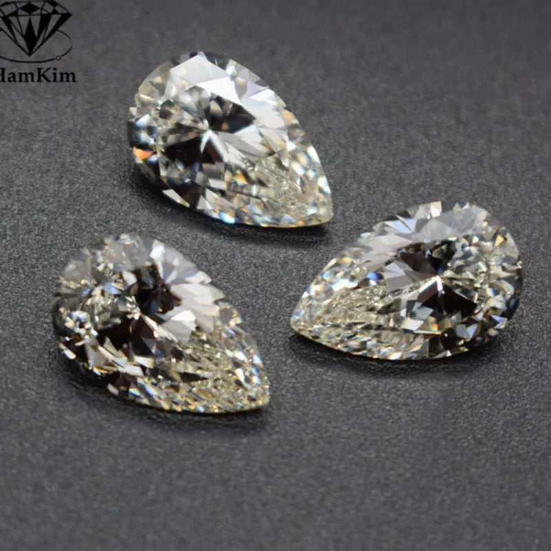 Natural Brilliant Pear Cut 14.00 X 16.00Mm 8.50~9.00 Carat EF Genuine White VVS Loose Moissanite Gemstone
