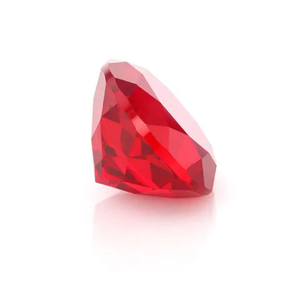 1 PCS Huge Cut 15.0mm Conical shape Ruby Red Garnet Diamonds Round Cut Loose Gemstones/YYC