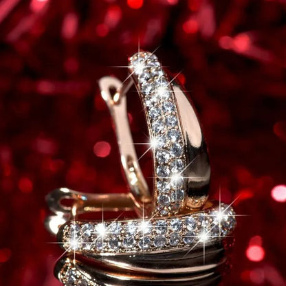 Exquisite Fashion   Diamond Stainless Steel Earrings European and American Women Earrings Health Care Weight Loss Earrings 100% Surprise  Chakra Burning Fat Yoga Energy Slimming Diamond Earrings Jewelry