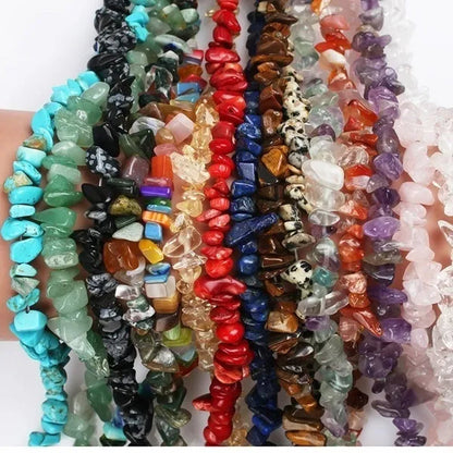 Natural Stone Irregular Agate Crystal Loose Beads for Jewelry Production DIY Bracelet Necklace Earrings Jewelry Gemstone 5-8Mm
