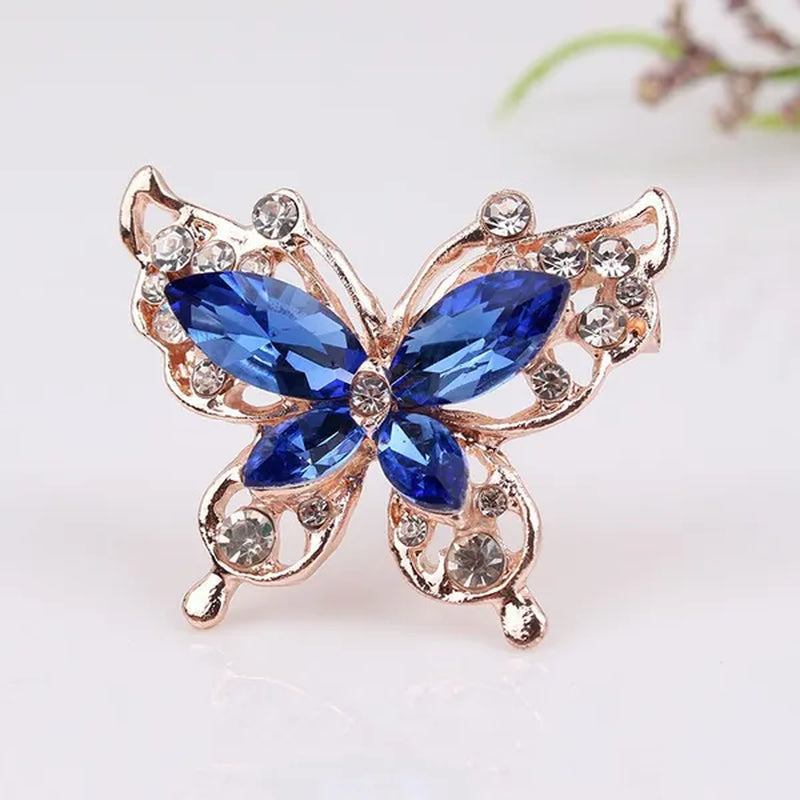 Cartoon Butterfly Crystal Diamond Brooch Fashion Brooch Geometric Women Party Jewelry