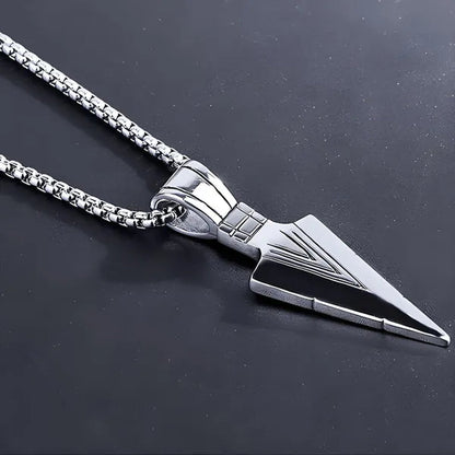 Long Chain Necklace Mens Alloy Necklaces Fashion Jewelry Gold Black Silver Color Pendant