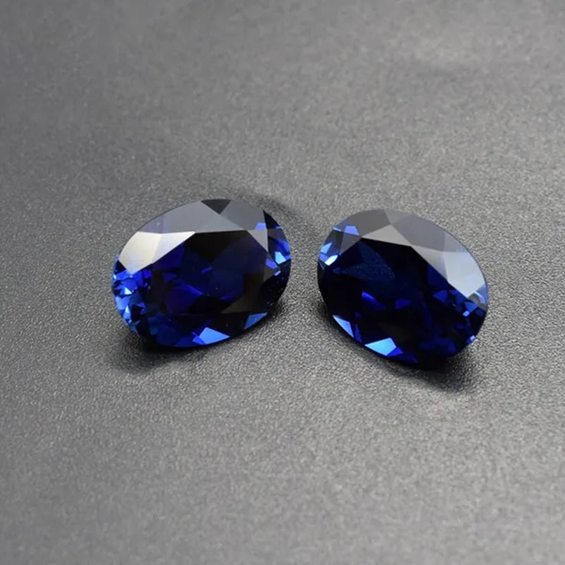 Natural Cutting 3A Blue Tanzania Sapphire Unheated 6x8mm 7x7mm Corundum Spinel Various Shapes Mosaic Jewelry Diy Blue Gem AAA