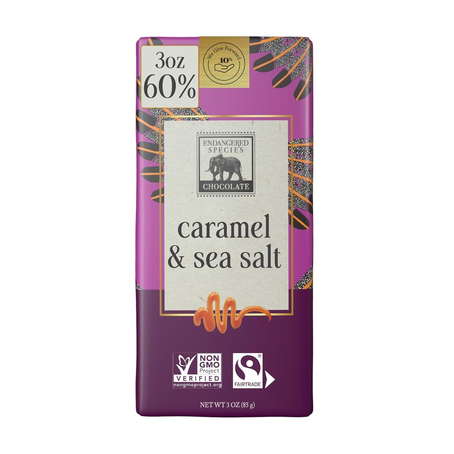 , Dark Chocolate Sea Salt Caramel Bar, 3 Oz
