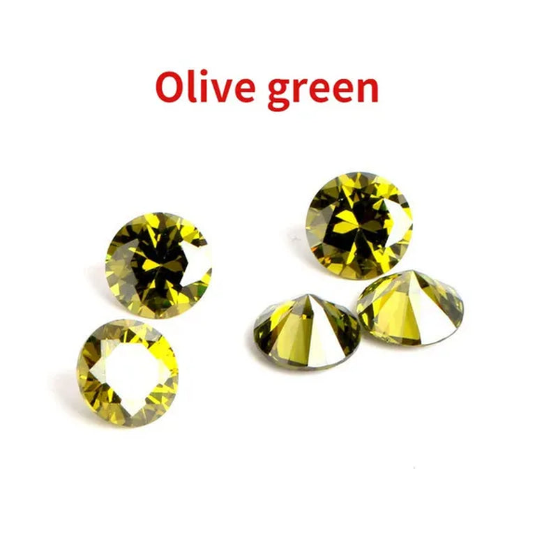 Round Brilliant Cut 5.0mm To 12.0mm D Color Moissanites Loose Stone Diamond Ring Jewelry Bracelet Material High Quality