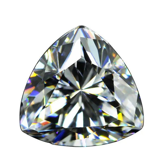 Trilion Triangle Shape Cubic Zirconia Stone Multicolor Brilliant Cut Loose CZ Synthetic Gems Beads for Jewelry AAAAA