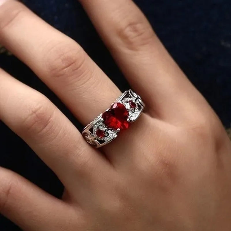 New Exquisite Women'S Fashion Couple'S Ring 925 Sterling Silver Natural Morganite Diamond Ring Anniversary Gift Engagement Bridal Wedding Jewelry Rings for Women Size 5-10