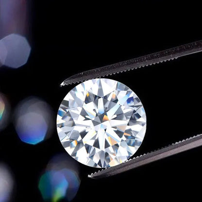 HOLYCOME 100% Genuine Loose Gemstones Moissanite Stones GRA 3Ct DEFIJ Color VVS1 Lab Diamond Stone Excellent Cut for Diamond Ring in Bulk Gem
