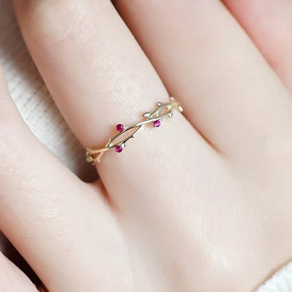 Simple Fashion Natural Ruby Gemstone Bridal Wedding Ring for Womens Engagement Wedding Party Diamond ring Engagement ring Valentine's Day Present Size 5-12