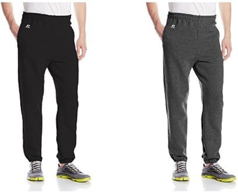 Men'S Dri Power Fleece Elastic Bottom Sweatpants, Relaxed Fit, Moisture Wicking, with or without Pockets