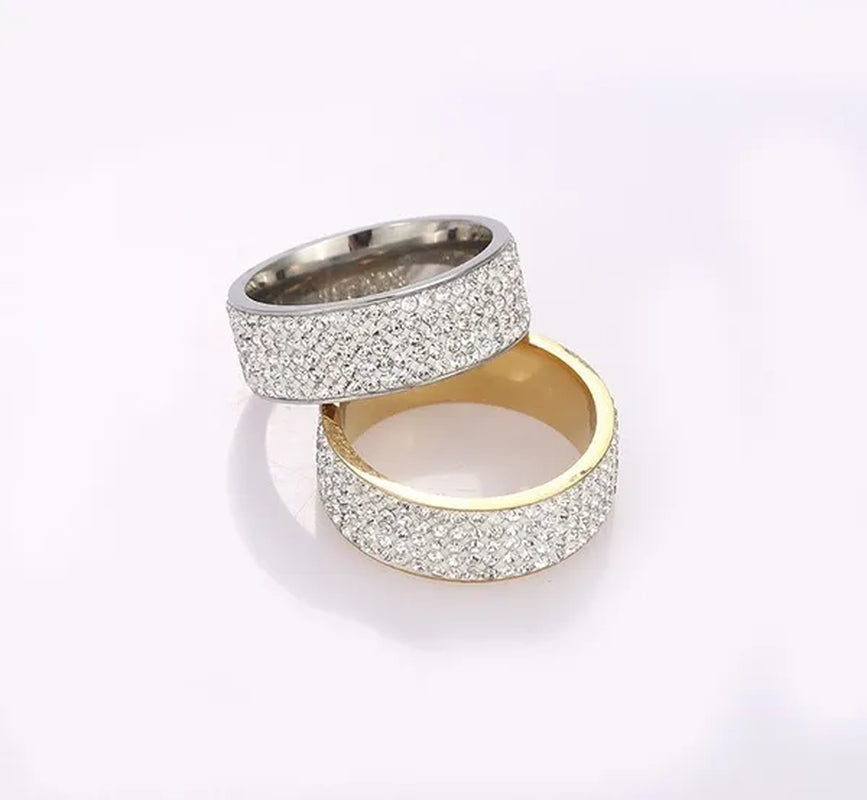 Vojo Hot Sale White Sapphire Diamond Wedding Band Rings Engagement Anniversary Party Jewelry gift