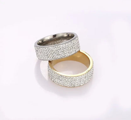 Vojo Hot Sale White Sapphire Diamond Wedding Band Rings Engagement Anniversary Party Jewelry gift