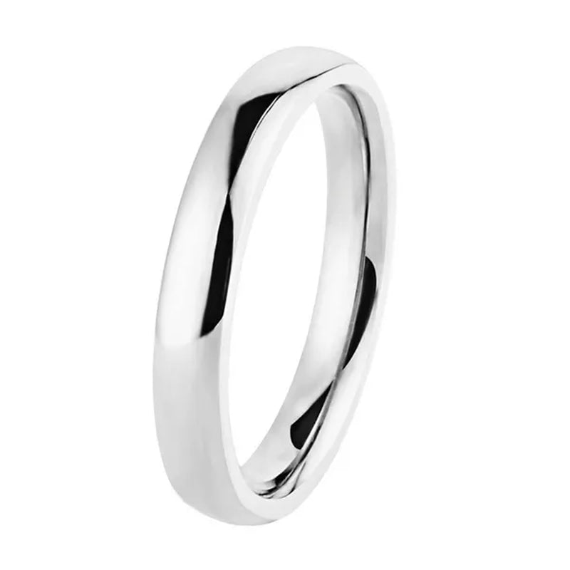 1pcs elegant gold  and Silver and Rose Gold Stainless Steel Comfort Fit Plain Wedding Band Ring Width 3mm
