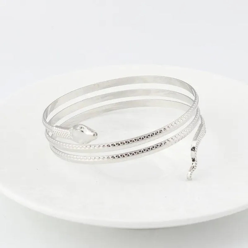 12/8/5/3/2/1Pcs:Ashion Personality Snake Bracelet, Metal Snake Bracelet, Gold and Silver Available