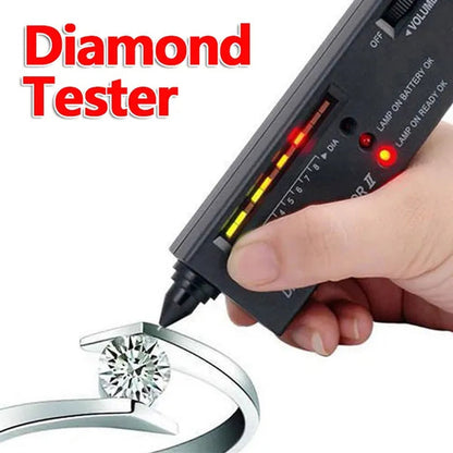 Jewellery Diamond Hardness Meter Gemstone Gem Tester Selector  LED Diamond Indicator Test Pen  Audio Portable  Jewelry Tester Tool