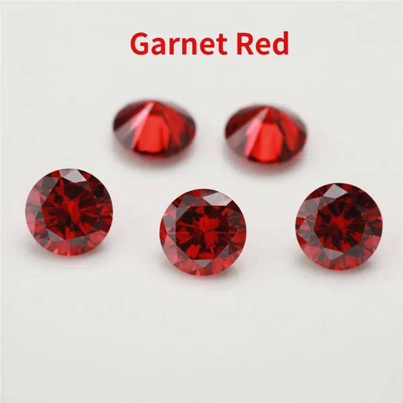 Moissanite 4 colors 5-12MM round high quality cut bare diamond gemstone DIY jewelry making