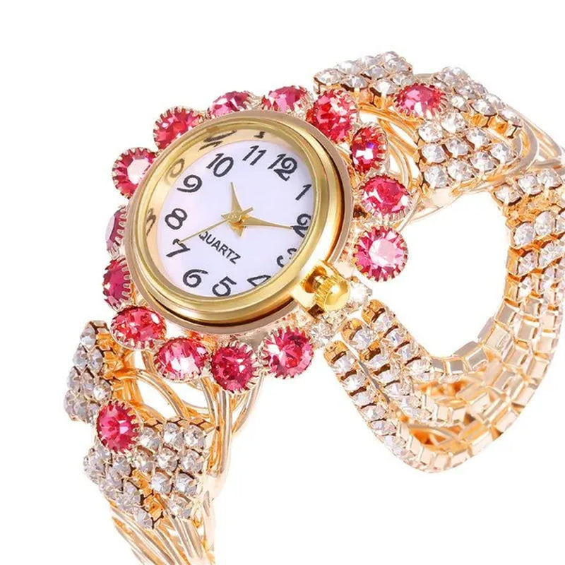 6 Colors New Ladies Diamond Temperament Quartz Watch Fashion Bracelet Watch