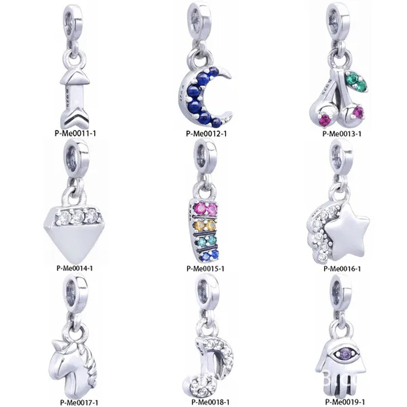 925 Sterling Silver Me Collection Dangle Charm For Me Link Bracelet