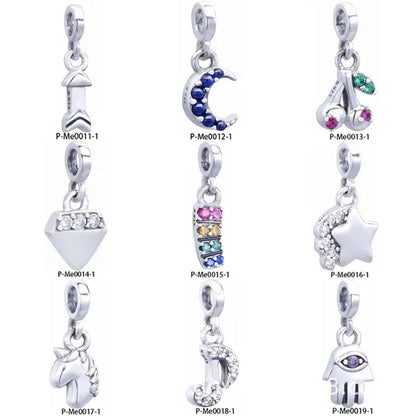 925 Sterling Silver Me Collection Dangle Charm For Me Link Bracelet