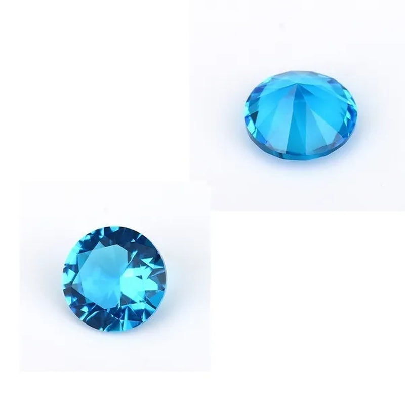 5 Pcs Beautiful Unheated Sea Blue Diamond 11×11mm Sapphire Round Cut Sri-Lanka Gemstone  gemstones gemstones gemstones gemstone