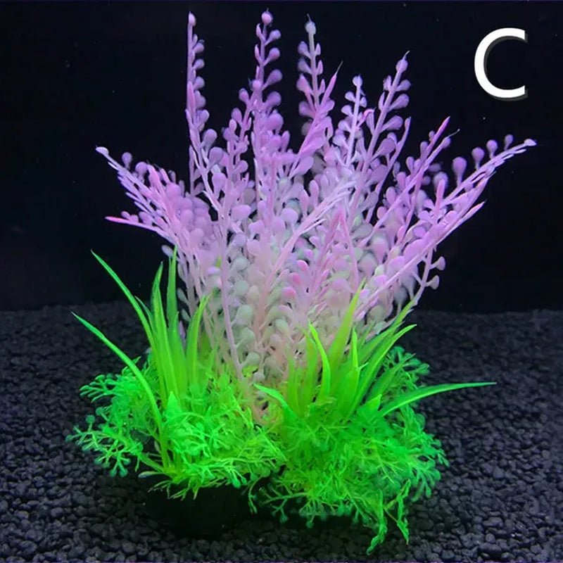Simulation Artificial Plants Aquarium Decor Water Weeds Ornament Plant Fish Tank Aquarium Grass 14Cm Decoration