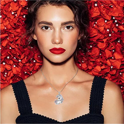 Fashion Unicorn Zircon Necklace Animal Horse Pendant Engagement Necklaces for Women Animal Jewelry Wedding Accessories Birthday Anniversary Gift